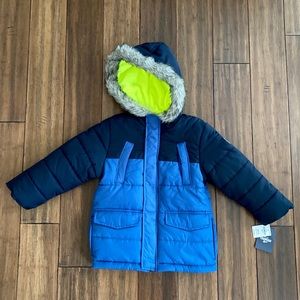 🆕 OshKosh B’gosh Boys Winter Coat sz M 5/6